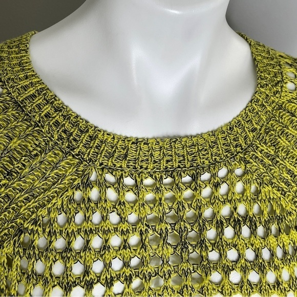 Lucca Couture yellow and black open knit sweater small - Picture 7 of 9